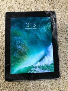 Apple iPad 4th Gen 9.7" 16/32/64/128GB BLACK WIFI + Cellular 16GB - Picture 1 of 11