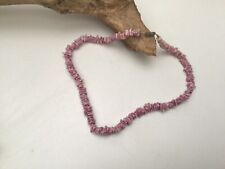 Boho Purple Chip Stone Beaded Collar Necklace Costume Jewellery