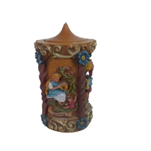 German Gunter Walldurn Baden Candle Four Seasons Carved Hand Painted 9.75" - Picture 1 of 12