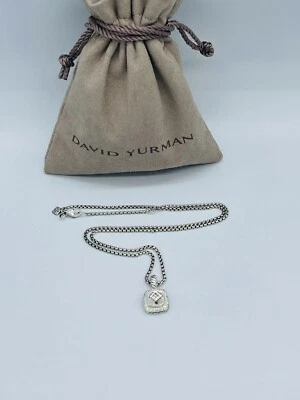 David Yurman Petite Albion吊坠项链带白色黄玉和钻石 17 — 第 1/4 张图片