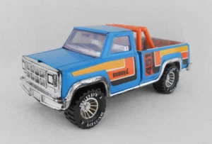 Vintage Buddy L 451 Pressed Steel Blue 4X4 Pickup Truck 1981 Opening Hood - Picture 1 of 16
