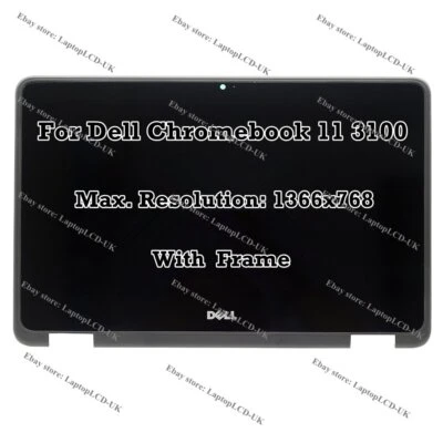 11.6“ For Dell Chromebook 11 3100 LCD LED Display Touch Screen Assembly 9MH3J - Image 1 of 3