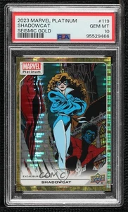 2023 Marvel Platinum High Series Seismic Gold 6/10 Shadowcat #119 PSA 10 GEM MT - Picture 1 of 3
