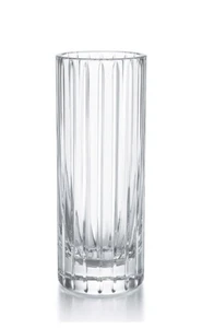 Florero vintage de cristal de corte vertical Baccarat Harmonie años 1990 a 2000 7" - Imagen 1 de 9