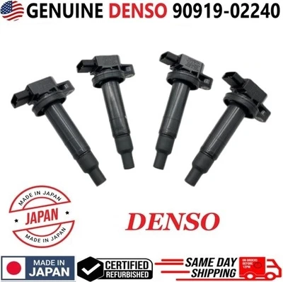 4Pcs OEM 90919-02240 Ignition Coils For 2001-2010 Toyota Yaris Prius Echo - Image 1 of 4