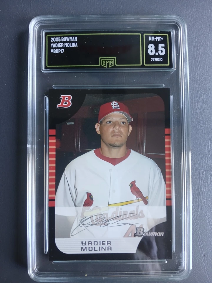 Tarjeta de novato Yadier Molina Cardinals 2005 Bowman #BDP17 calificada casi nueva-como nueva+ 8,5 Foto 1 de 2