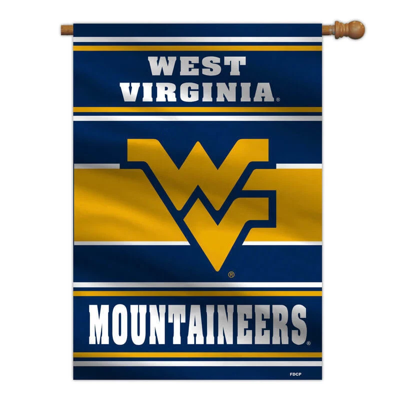 West Virginia Mountaineers Banner 28x40 House Flag Style 2 Sided CO - Image 1 of 1