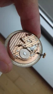 Divinal BUMPER AUTOMATIC WATCH MOVEMENT + DIAL + HANDS REF 34 MONTRE UHR SWISS - Picture 1 of 12