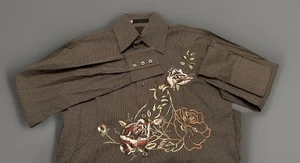 Camicia uomo manica media lunga imperiale italiana righe e fantasia. Raro. - Foto 1 di 12