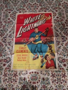 LITO/POSTER lampo bianco vintage anni 50 numero 53/208 made in USA, vibrante - Foto 1 di 15