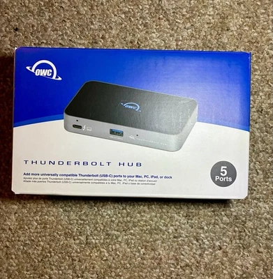 OWC OWCTB4HUB5P Thunderbolt 4 Docking Station–60W Power Delivery, 5 Ports (open) - Image 1 of 4