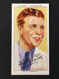 1938 Player's Film Stars Third Series #21 Dick Powell Excellent - Picture 1 of 2