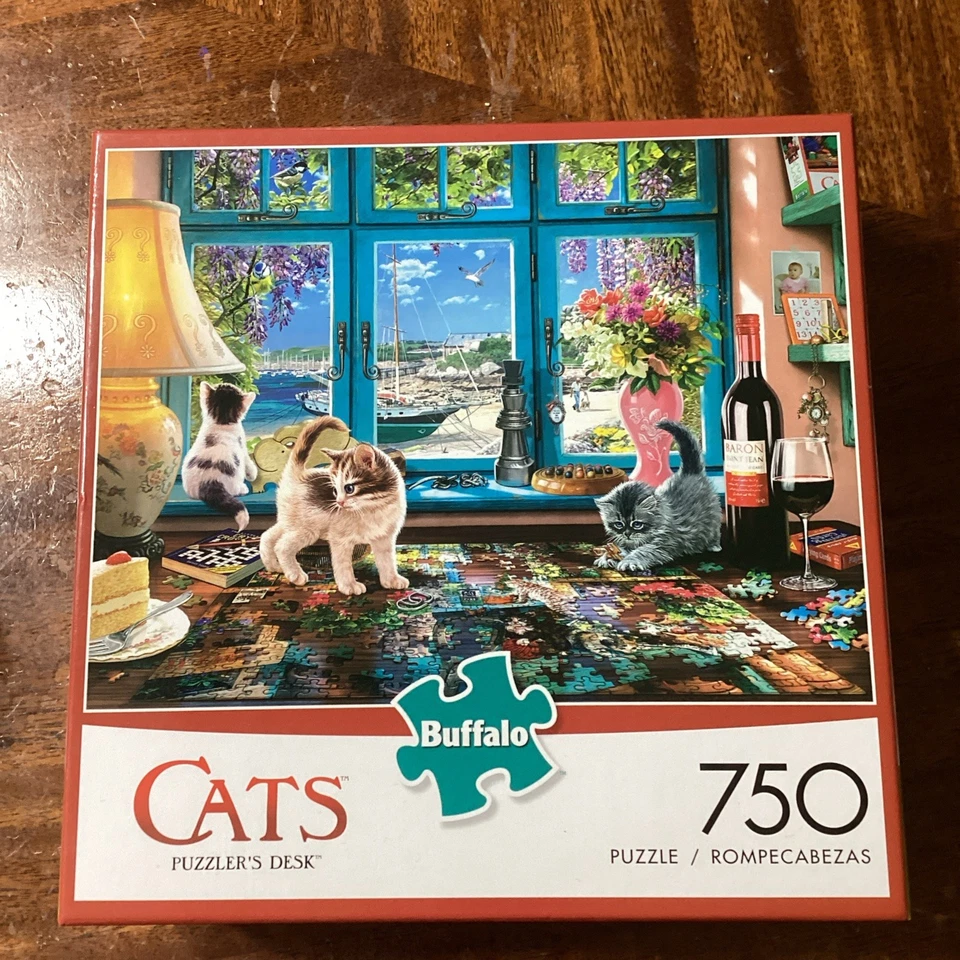 Rompecabezas - 750 Piezas - Escritorio Rompecabezas Gatos Foto 1 de 1