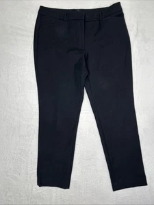 WHBM The Slim Ankle Pants Women’s 12 Black Mid Rise Office Workwear - Picture 1 of 9