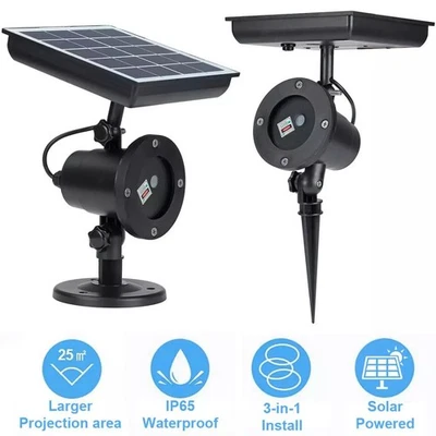 LED Snowflake Projector Light Moving Laser Christmas Decor for Garden Home Xmas - image 1 of 4