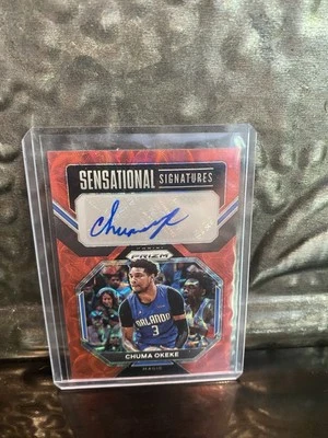 2022-23 Panini Prizm Chuma Okeke Red Choice Sensational Signatures Auto - Magic - Image 1 of 2