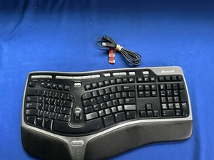 Microsoft Natural Ergonomic Keyboard 4000 v1.0 USB Wired 1048 - Picture 1 of 7