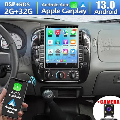 9.7'' Android 13 CarPlay Car Radio Stereo GPS For Mazda B2300 B2500 B3000 98-09 - Image 1 of 4