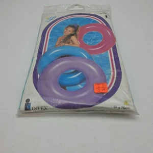 Vintage 1994 THE WET SET aufblasbarer blauer Reifenschlauch 30" Kinderpool Schwimmring Intex - Bild 1 von 8
