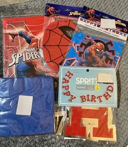 Spiderman Birthday Party Supplies and Decorations, Spiderman Bonus 10FT Wall Dec - Picture 1 of 5
