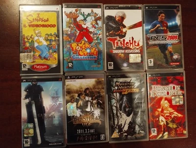 8 Giochi Sony PSP Usato- PAL  - Italiano - Final Fantasy - Monster Hunter  - Immagine 1 di 3