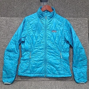 Patagonia Womens M Nano Puff Jacket Blue Curacao Teal Coat Puffer Primaloft - Bild 1 von 11