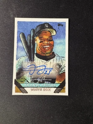 Frank Thomas Auto 2025 Topps Shoebox Treasures Andy Friedman/15 salpicaduras de pintura Foto 1 de 2