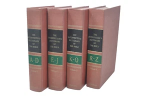 THE INTERPRETER'S DICTIONARY OF THE BIBLE 4 Volume Encyclopedia 1962 Abingdon - Picture 1 of 2