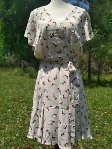NWT Trixxi Ivory Floral Dress ~ Sz L - Picture 1 of 10