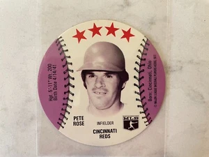 1977 Zip'z Baseball Disc Pete Rose Cincinnati Reds - Picture 1 of 2