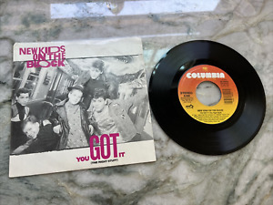 New Kids On The Block NKOTB You Got It The Right Stuff Vinyl Record 45 & Sleeve