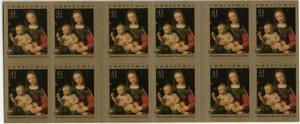 Scott #4206a Madonna & Child (Luini) 41¢ Booklet of 20 Stamps - MNH - Picture 1 of 2