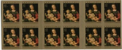 Scott #4206a Madonna & Child (Luini) 41¢ Booklet of 20 Stamps - MNH - Image 1 of 2