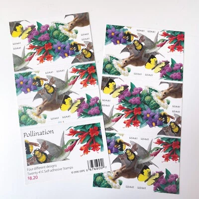 US # 4156d POLLINATION 41c (2007) - Booklet of 20 Stamps Floral Nature NEW MINT - Image 1 of 2