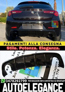 ⭐DIFFUSORE ADATTO PER ALFA ROMEO GIULIETTA NERO LUCIDO ⭐ - Imagen 1 de 7