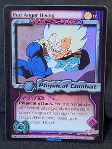 Red Anger Rising HOLO FOIL Rare LIMITED 17 DBZ TCG Dragon Ball Z Score CCG LP - Picture 1 of 9