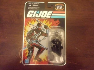 GI Joe 25th Anniversary Commando Snake Eyes 3.75" Action Figure Hasbro New - Picture 1 of 2