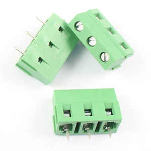 10 piezas 7,5 mm paso 3 pines 3 polos tornillo PCB recto bloque terminal 300V 15A - Imagen 1 de 7