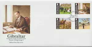 Gibraltar FDC Mi 1370-1373 Centenary of Accession of King George V 2010 - Picture 1 of 1
