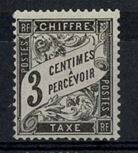 FRANCE YVERT TAXE 12 SCOTT POSTAGE DUE  J 13 " DUVAL 3 c BLACK " MNH VF W330 - Picture 1 of 1