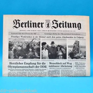 DDR Berliner Zeitung 1987-1988 compleanno matrimonio 30. 31. 32. 33. 34. 35. 36. - Foto 1 di 1