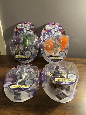 1997 JUEGO DE 4 FIGURAS THE SILVER SURFER TOY BIZ NUEVO MARVEL 30 ANIVERSARIO NUEVO Foto 1 de 4