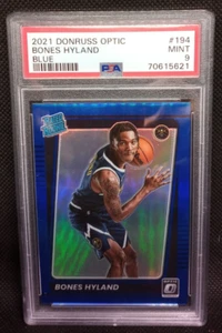 Bones Hyland 2021-22 Panini Optic #194 Blue Rated Rookie /59 PSA 9 Nuggets - Picture 1 of 2