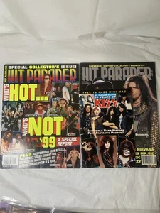 Vintage Lot Of Hit Parader Magazines August 1992 & March 1999 w/ Mini Mag KISS - Bild 1 von 24