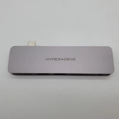 Hyper - 7-Port Universal USB-C Hub USB-C Docking Station for Laptops- Space Gray - Image 1 of 4