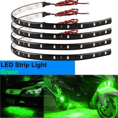 4x 30cm 1FT 12V Flexible LED Strip Light Waterproof Car Truck Boat Motor Decor - Image 1 of 4