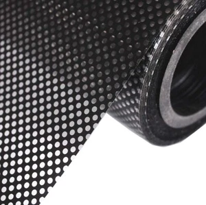 Oneway Perforated Black Vinyl Privacy Window Film Electrostatic Adhesive Glass* - Bild 1 von 8