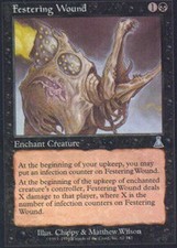 Festering Wound Urza's Destiny 2x - Moderately Played, English MTG Magic