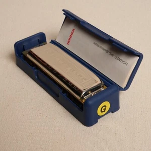 HOHNER BLUES HARP MODEL 532/20 MS 10-HOLE DIATONIC HARMONICA IN THE KEY OF G - Picture 1 of 3