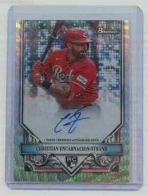 2024 Bowman Sterling Christian Encarnacion-Strand Wave Refractor Auto RC 082/125 - Image 1 of 2